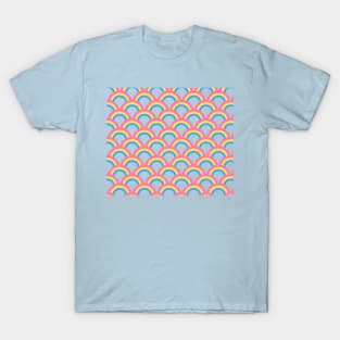 Rainbow Arc Pattern T-Shirt